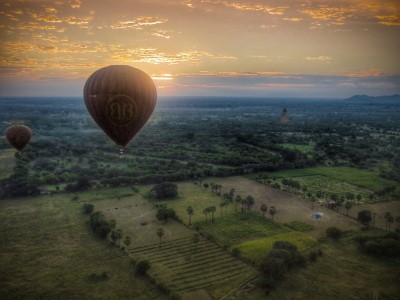 Bagan Ballonflug