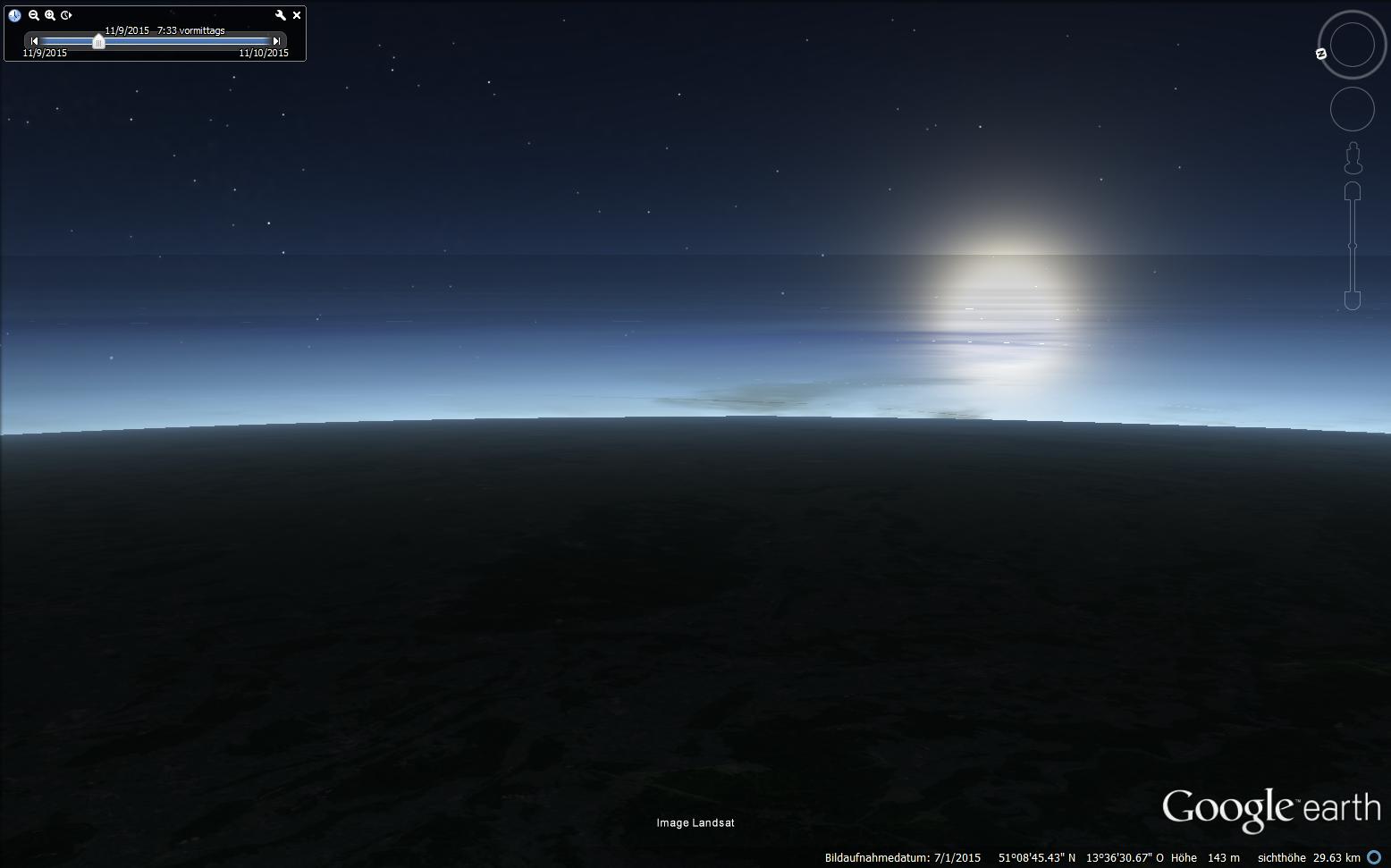 Simulation Sonnenaufgang